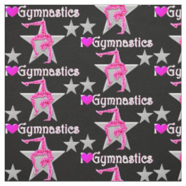 VIBRANT PINK UND SCHWARZE GYMNASTIK FABRIK STOFF