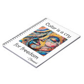 Vibrant Pixel Celebration Notizblock (Linke Seite)