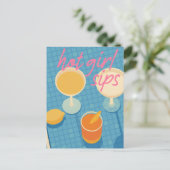Vibrant Poolside Sips Celebration Postkarte (Stehend Vorderseite)