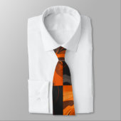 Vibrant Pop Art Cat Portrait Krawatte (Gebunden)