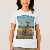 Vibrant Pop Art Cat Portrait Tri-Blend Shirt (Vorderseite)