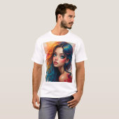 Vibrant Pop Art Chaos - Crazy  Graphic T-Shirt (Vorne ganz)