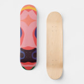 Vibrant Pop Art Cow Face Portrait Skateboard (Vorderseite)
