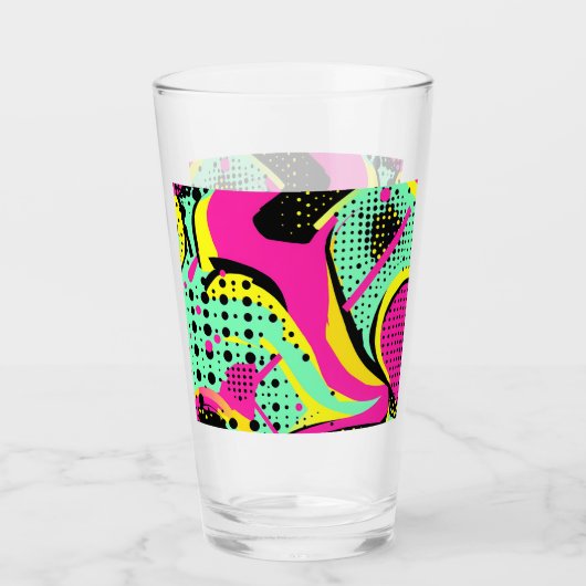 Vibrant Pop Art  Glas (Vorderseite)