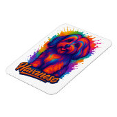 Vibrant Pop Art Havanese Dog – Colorful Street Art Magnet (Linke Seite)