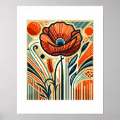 Vibrant Poppy Symphony Poster (Vorne)