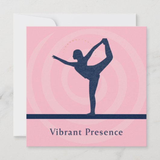 Vibrant Presence Art Card Feiertagskarte (Vorderseite)