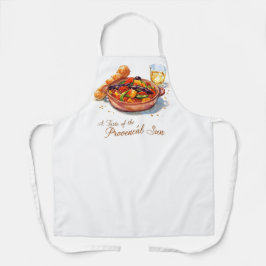 Vibrant Provencal Ratatouille Watercolor Painting Schürze