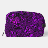 Vibrant Purple Monogram Toiletry Bag Waschbeutel (Rückseite)