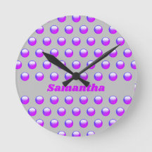 Vibrant Purple Polka Dot Pattern Geometric Modern