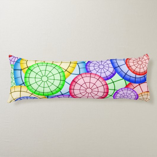Vibrant Rainbow Concentric Circles  Seitenschläferkissen (Vorderseite)