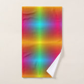 Vibrant rainbow gradient towel set and washcloth  (Handtuch)
