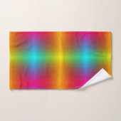 Vibrant rainbow gradient towel set and washcloth  (Handtuch)