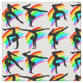VIBRANT RAINBOW GYMNASTICS FABRIC STOFF (Nahaufnahme)