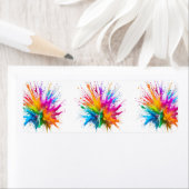 Vibrant Rainbow Paint Splatter Explosion (Insitu)