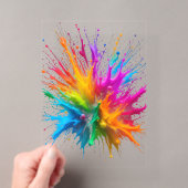 Vibrant Rainbow Paint Splatter Explosion Acryleinladungen (Insitu (Handheld))