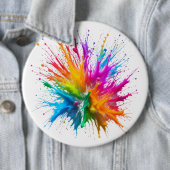 Vibrant Rainbow Paint Splatter Explosion Button (Beispiel)