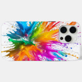 Vibrant Rainbow Paint Splatter Explosion Case-Mate iPhone Hülle (Rückseite (Horizontal))