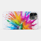 Vibrant Rainbow Paint Splatter Explosion Case-Mate iPhone Hülle (Rückseite (Horizontal))
