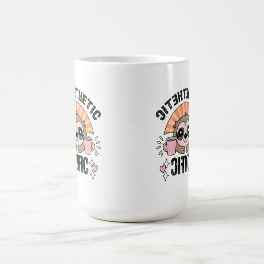 Vibrant Rainbow Paint Splatter Explosion Kaffeetasse (Mittel)