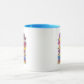 Vibrant Rainbow Stay Trippy Hippie Quote Tasse (Zentrum)