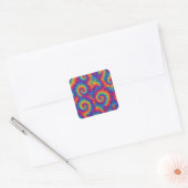 Vibrant Rainbow Tie-Dye Swirl Sticker (Umschlag)