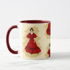 Vibrant Red Dress with Sculptural Movement Style Tasse