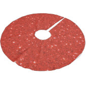 Vibrant Red Glitter Seamless Texture Background Polyester Weihnachtsbaumdecke (Schrägansicht)