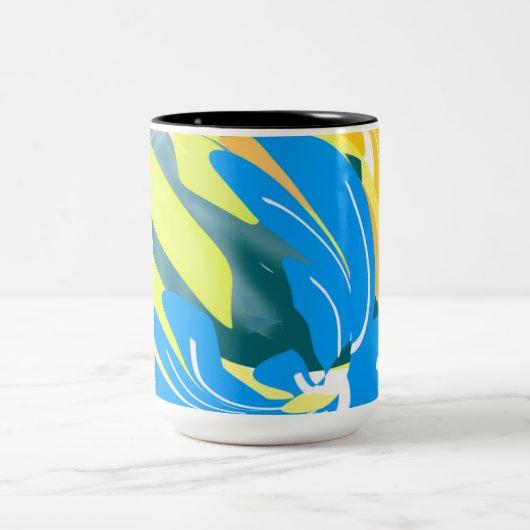 Vibrant Reflections of Empowerment in Design Zweifarbige Tasse (Mittel)