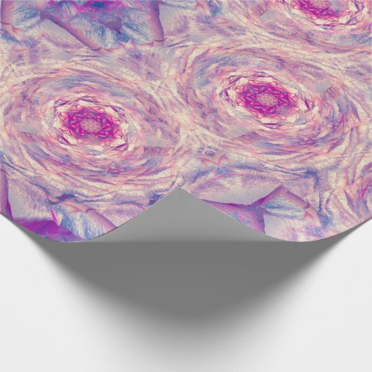 Vibrant Rose Brooch Geschenkpapier (Ecke)