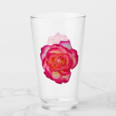 Vibrant Rose Drinking Glass Glas (Vorderseite)