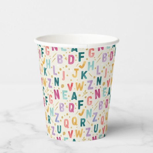 Vibrant Scholar Gold Dust Pattern Pappbecher (Rechts)