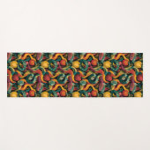 Vibrant Seamless Pattern with Snakes and Apples Yogamatte (Vorderseite (Horizontal))