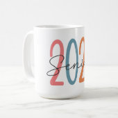 Vibrant Senior 2025 Kaffeetasse (Vorderseite Links)