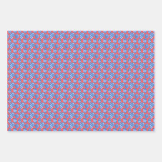 Vibrant Shells Geschenkpapier Set (Vorderseite)