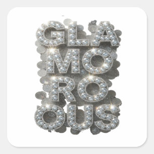 Vibrant Silver GLAMOURÖS Sticker Motiv
