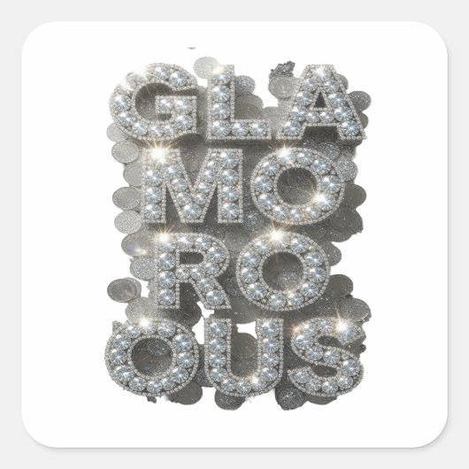 Vibrant Silver GLAMOURÖS Sticker Motiv (Vorderseite)
