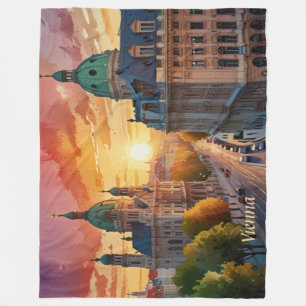 Vibrant Sketch der Wiener Monografie Fleecedecke