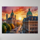 Vibrant Sketch der Wiener Monografie | Poster (Vorne)