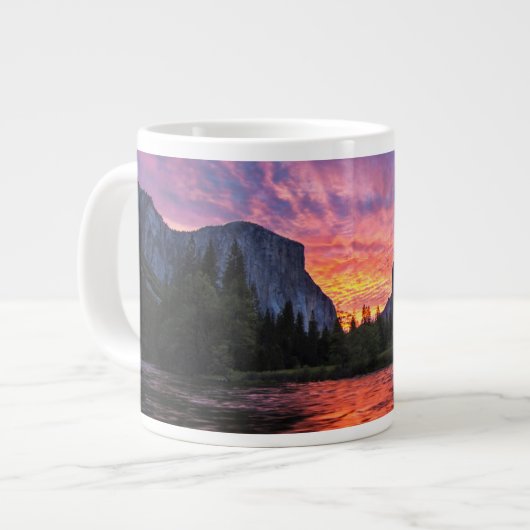 Vibrant Sky | Yosemite Valley Jumbo-Tasse (Vorderseite Links)