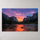Vibrant Sky | Yosemite Valley Poster (Vorne)