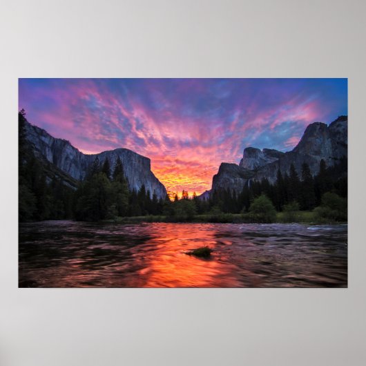Vibrant Sky | Yosemite Valley Poster (Vorne)