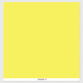 Vibrant Solid Yellow Background Aufkleber (Blatt)