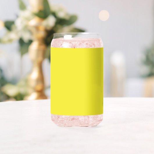 Vibrant Solid Yellow Background  Dosenglas (Insitu (Hochzeit))