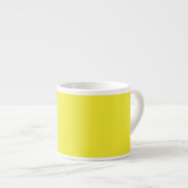 Vibrant Solid Yellow Background  Espressotasse (Vorderseite Rechts)