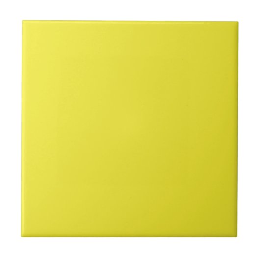 Vibrant Solid Yellow Background  Fliese (Vorderseite)