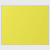 Vibrant Solid Yellow Background Geschenkpapier (Flach)