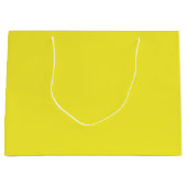 Vibrant Solid Yellow Background  Große Geschenktüte (Vorderseite)