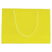 Vibrant Solid Yellow Background  Große Geschenktüte (Rückseite)
