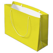 Vibrant Solid Yellow Background Große Geschenktüte (Rückseite Schrägansicht)